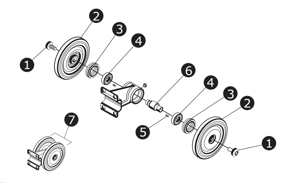 Bogie Wheel Assembly