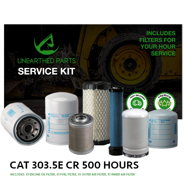CAT 303.5E CR 500 Hour Service Kit