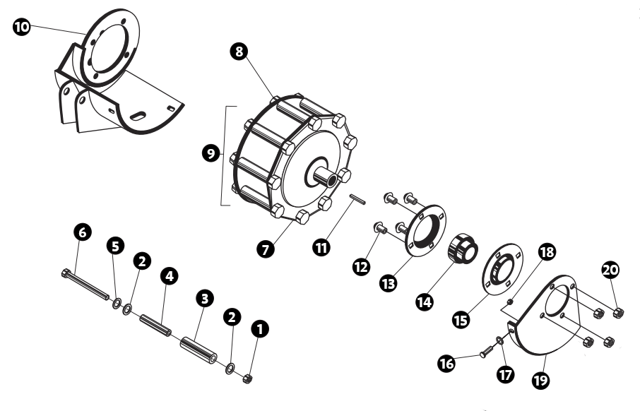 ASV PT30 Sprocket Diagram