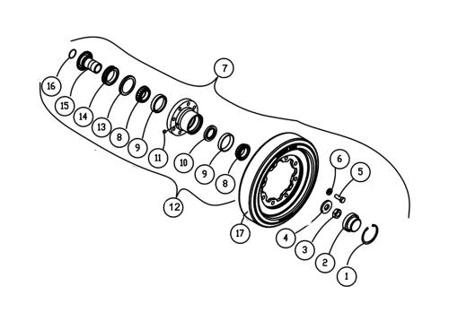 CAT MTL 257B3 Bolt On Front Idler Wheel