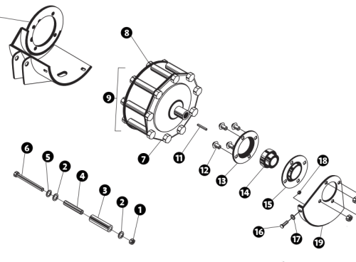 ASV PT30 Sprocket Diagram