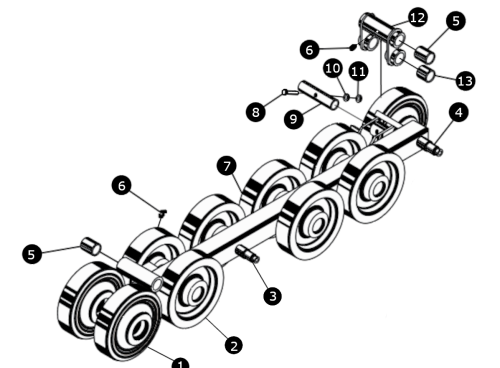Terex PT30 Track Frame